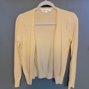 Soft Yellow Mid Weight Cardigan